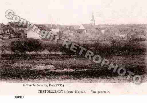 Ville de CHATOILLENOT, carte postale ancienne