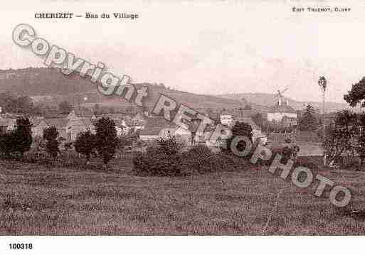 Ville de CHERIZET, carte postale ancienne