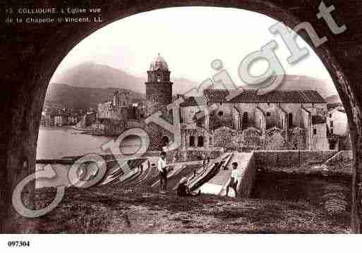 Ville de COLLIOURE, carte postale ancienne