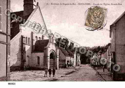 Ville de COULOMBS, carte postale ancienne