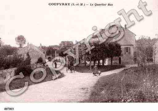 Ville de COUPVRAY, carte postale ancienne