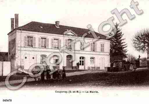 Ville de COUPVRAY, carte postale ancienne