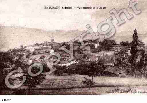 Ville de EMPURANY, carte postale ancienne