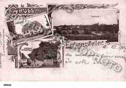 Ville de ESCHENTZWILLER, carte postale ancienne