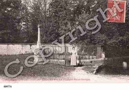 Ville de ETOURVY, carte postale ancienne