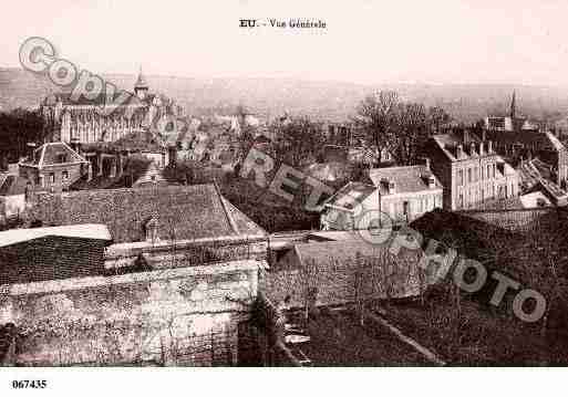 Ville de EU, carte postale ancienne