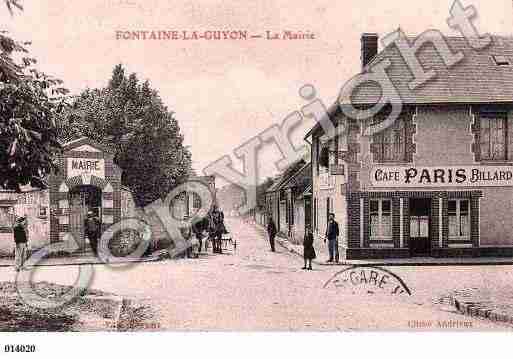Ville de FONTAINELAGUYON, carte postale ancienne