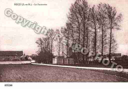 Ville de FOUJU, carte postale ancienne