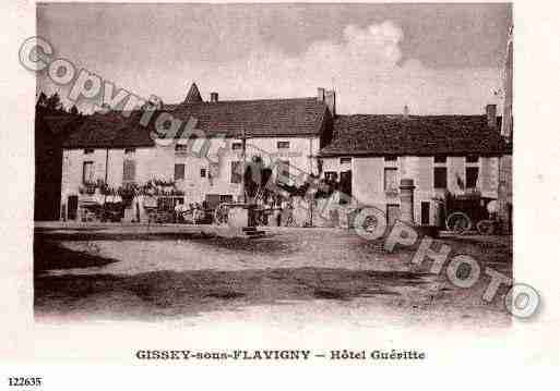 Ville de GISSEYSOUSFLAVIGNY, carte postale ancienne