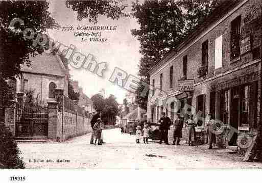 Ville de GOMMERVILLE, carte postale ancienne