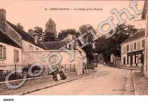 Ville de GROSROUVRE, carte postale ancienne