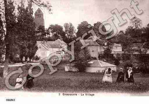 Ville de GROSROUVRE, carte postale ancienne