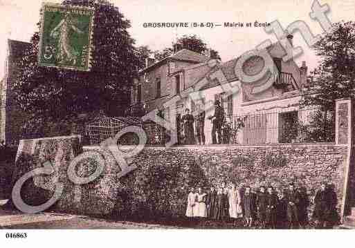 Ville de GROSROUVRE, carte postale ancienne