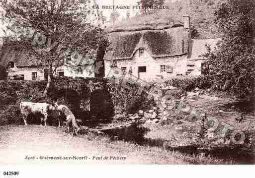 Ville de GUEMENESURSCORFF, carte postale ancienne