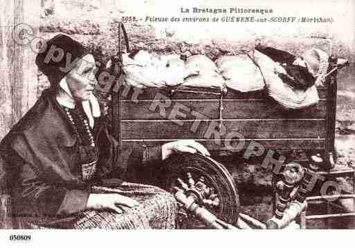 Ville de GUEMENESURSCORFF, carte postale ancienne Ville de GUEMENESURSCORFF, carte postale ancienne
