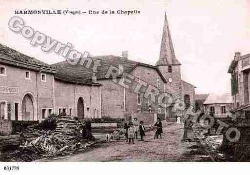 Ville de HARMONVILLE, carte postale ancienne