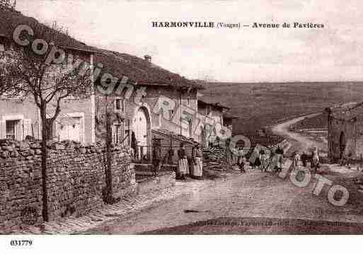 Ville de HARMONVILLE, carte postale ancienne