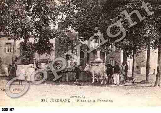 Ville de JOZERAND, carte postale ancienne