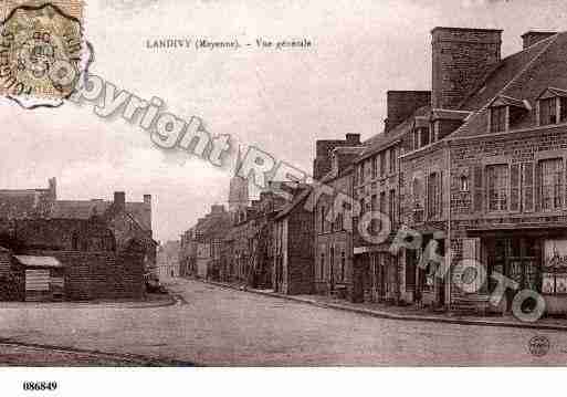 Ville de LANDIVY, carte postale ancienne