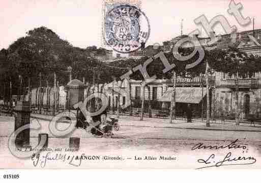 Ville de LANGON, carte postale ancienne