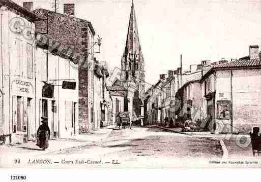 Ville de LANGON, carte postale ancienne