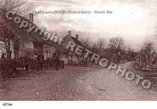 Ville de LAYSSURLEDOUBS, carte postale ancienne