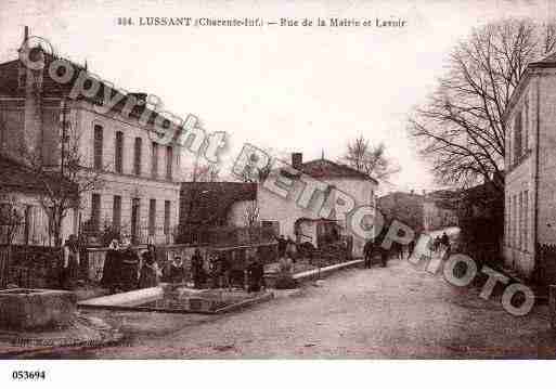 Ville de LUSSANT, carte postale ancienne