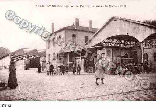 Ville de LYON, carte postale ancienne