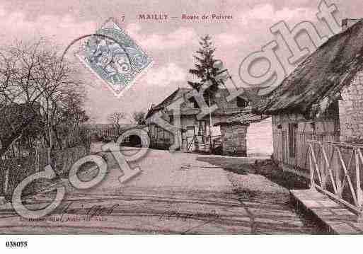 Ville de MAILLYLECAMP, carte postale ancienne