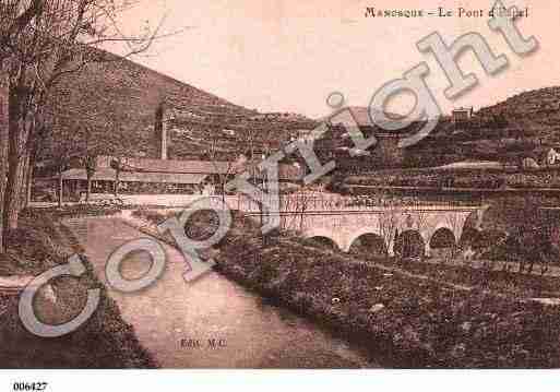 Ville de MANOSQUE, carte postale ancienne