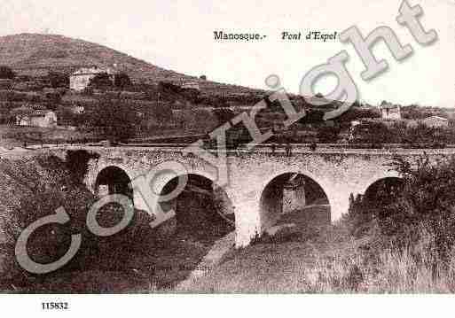 Ville de MANOSQUE, carte postale ancienne