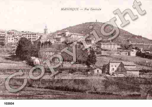 Ville de MANOSQUE, carte postale ancienne