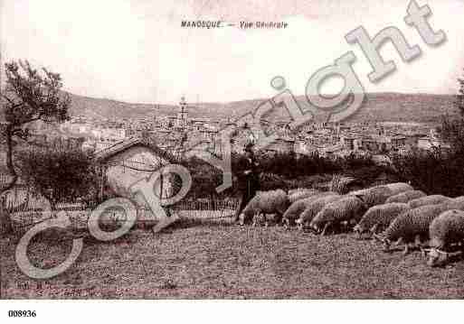 Ville de MANOSQUE, carte postale ancienne
