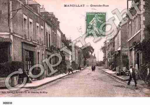 Ville de MARCILLATENCOMBRAILLE, carte postale ancienne