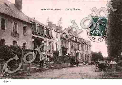 Ville de MARCILLATENCOMBRAILLE, carte postale ancienne
