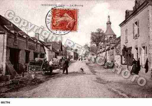 Ville de MEOBECQ, carte postale ancienne
