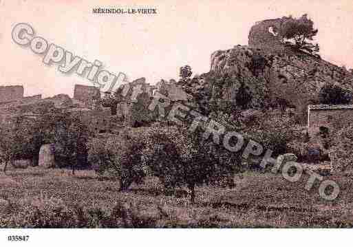 Ville de MERINDOL, carte postale ancienne