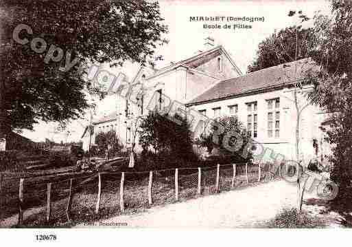 Ville de MIALLET, carte postale ancienne