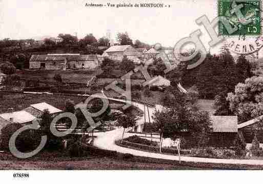 Ville de MONTGON, carte postale ancienne