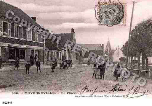 Ville de MOYENNEVILLE, carte postale ancienne