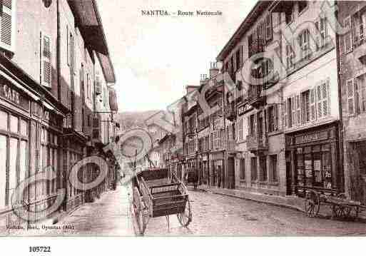 Ville de NANTUA, carte postale ancienne