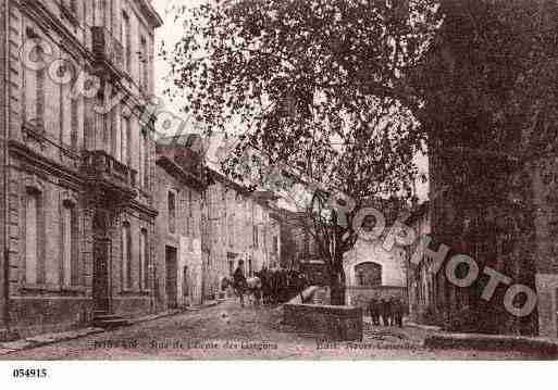 Ville de NISSANLEZENSERUNE, carte postale ancienne