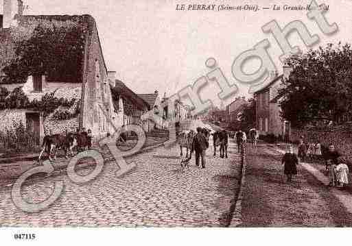 Ville de PERRAYENYVELINES(LE), carte postale ancienne