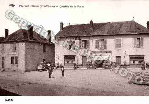 Ville de PIERREBUFFIERE, carte postale ancienne