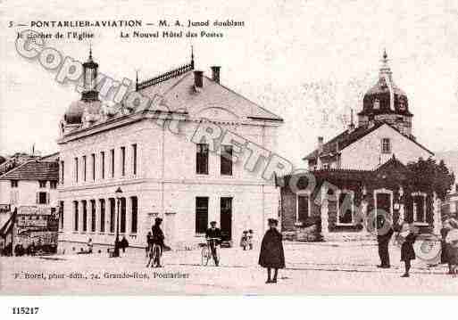 Ville de PONTARLIER, carte postale ancienne