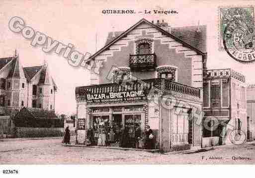 Ville de QUIBERON, carte postale ancienne