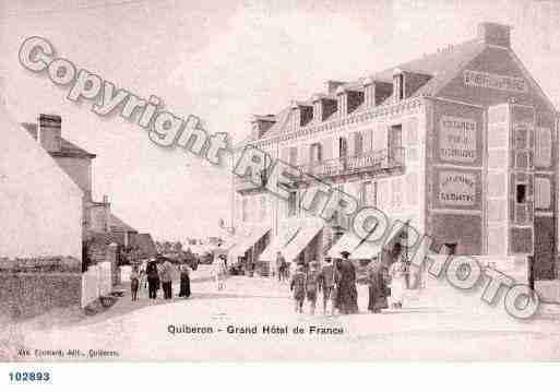 Ville de QUIBERON, carte postale ancienne