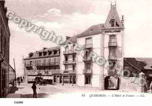 Ville de QUIBERON, carte postale ancienne