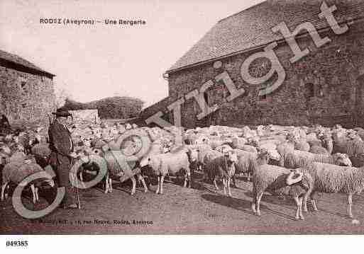 Ville de RODEZ, carte postale ancienne