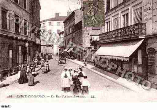 Ville de SAINTCHAMOND, carte postale ancienne